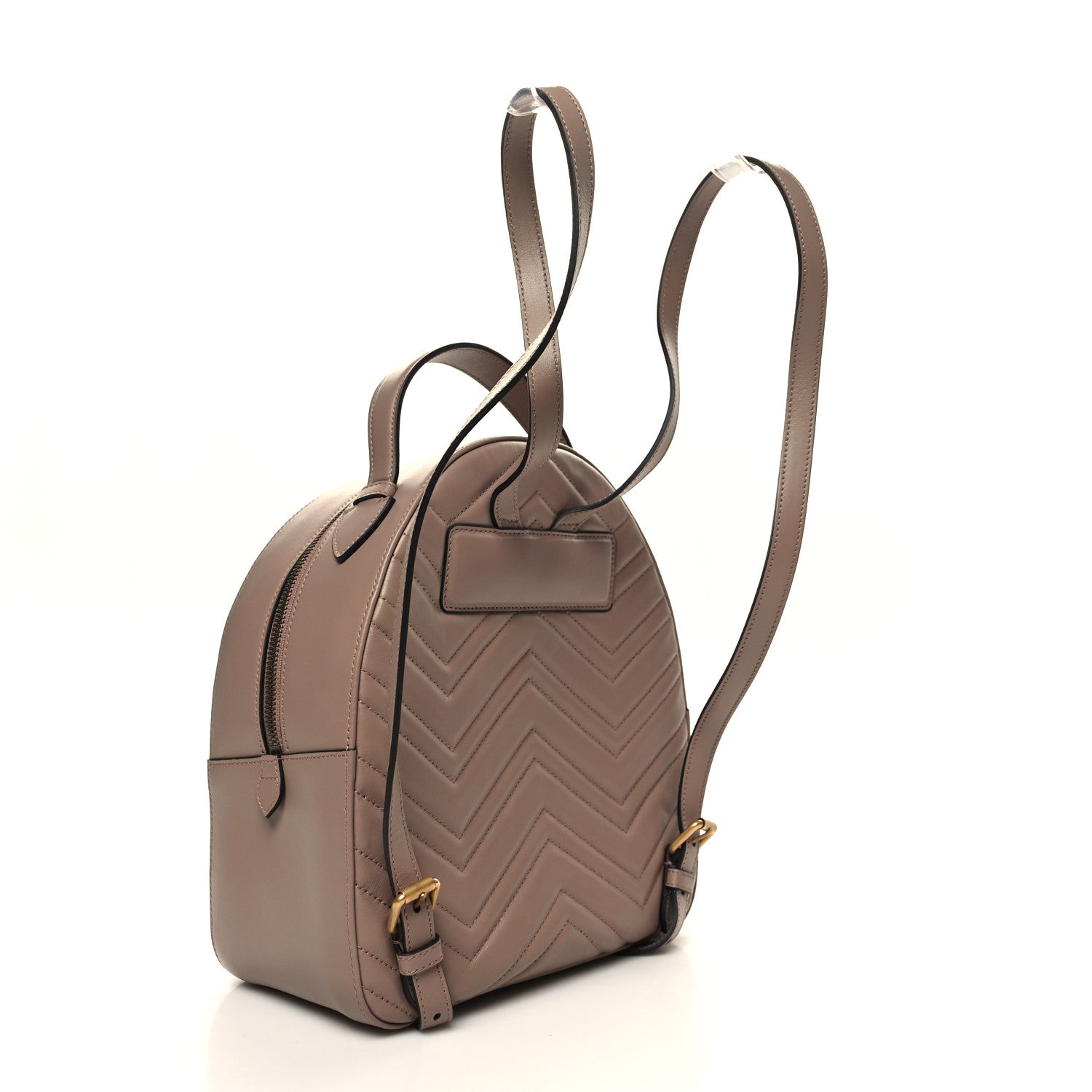 Gucci Calfskin Matelasse GG Marmont Backpack Porcelain Rose 3 of 10