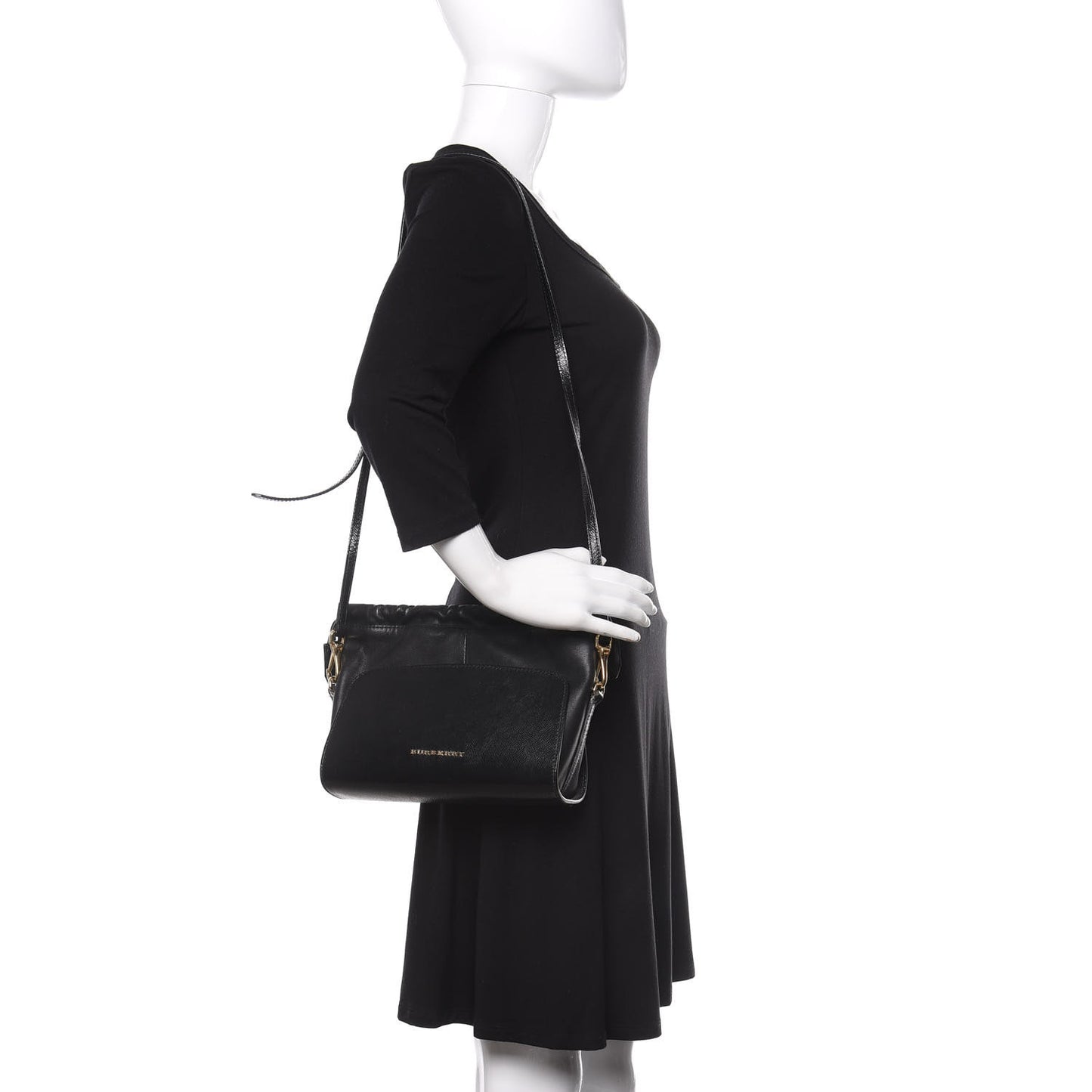 Grainy Calfskin Little Crush Black