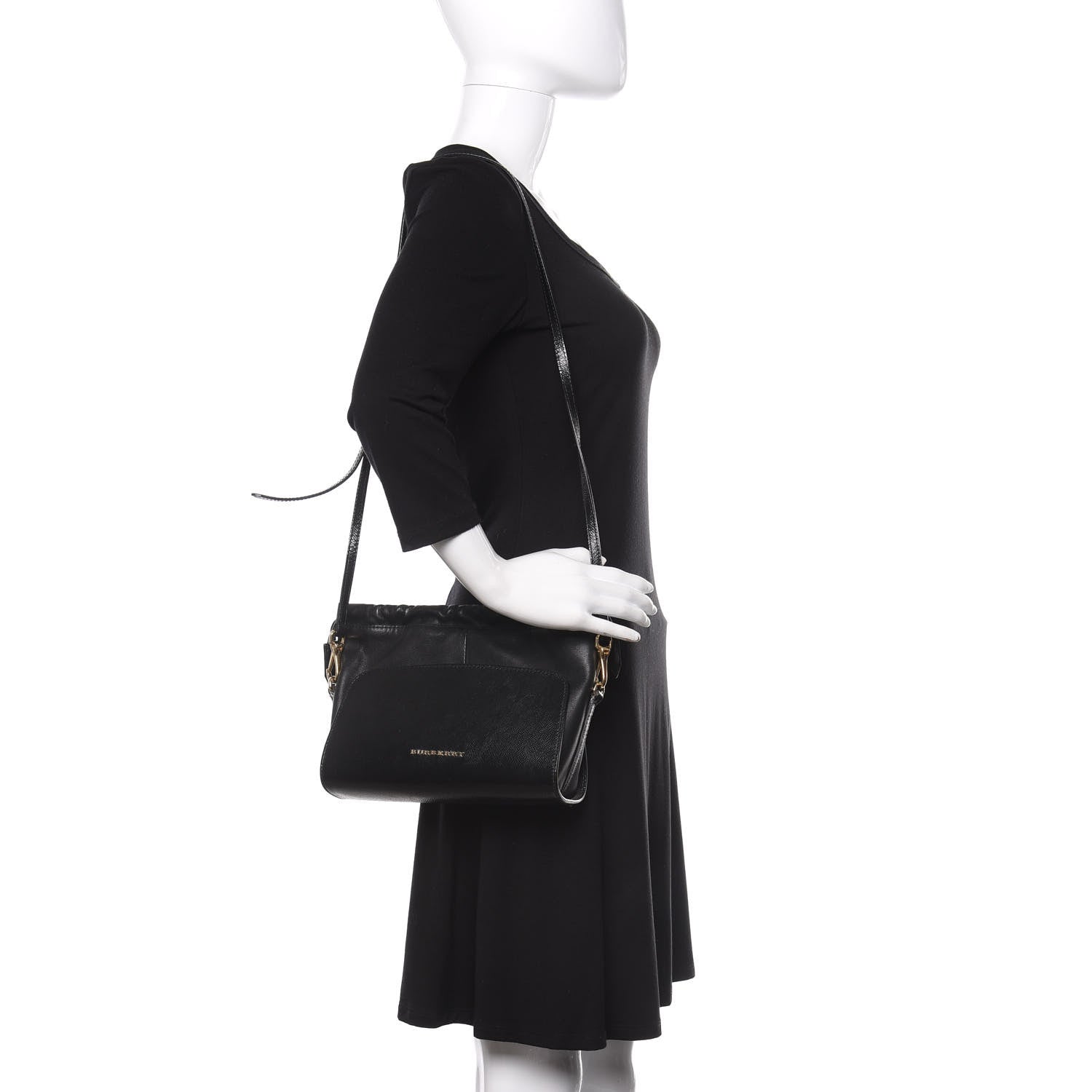 Burberry Grainy Calfskin Little Crush Black 2 of 13