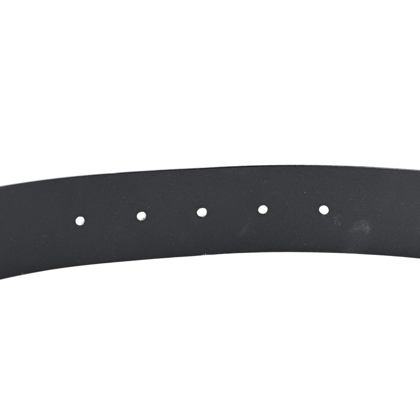 Selleria Calfskin Nickel Interlocking G 37mm Belt 80 32 Black
