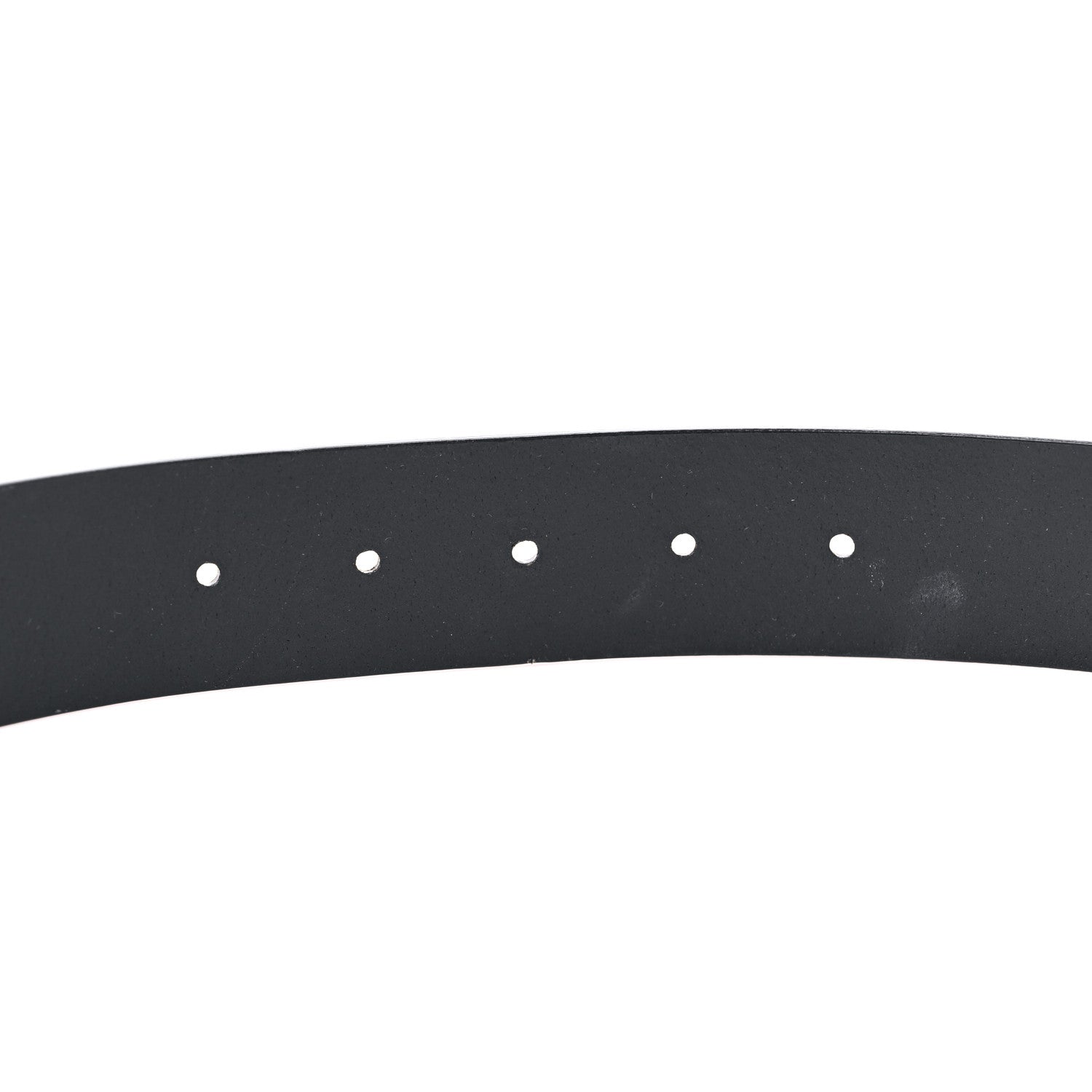 Gucci Selleria Calfskin Nickel Interlocking G 37mm Belt 80 32 Black 4 of 7