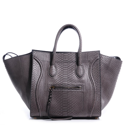 Celine Python Medium Phantom Luggage Grey 1 of 7