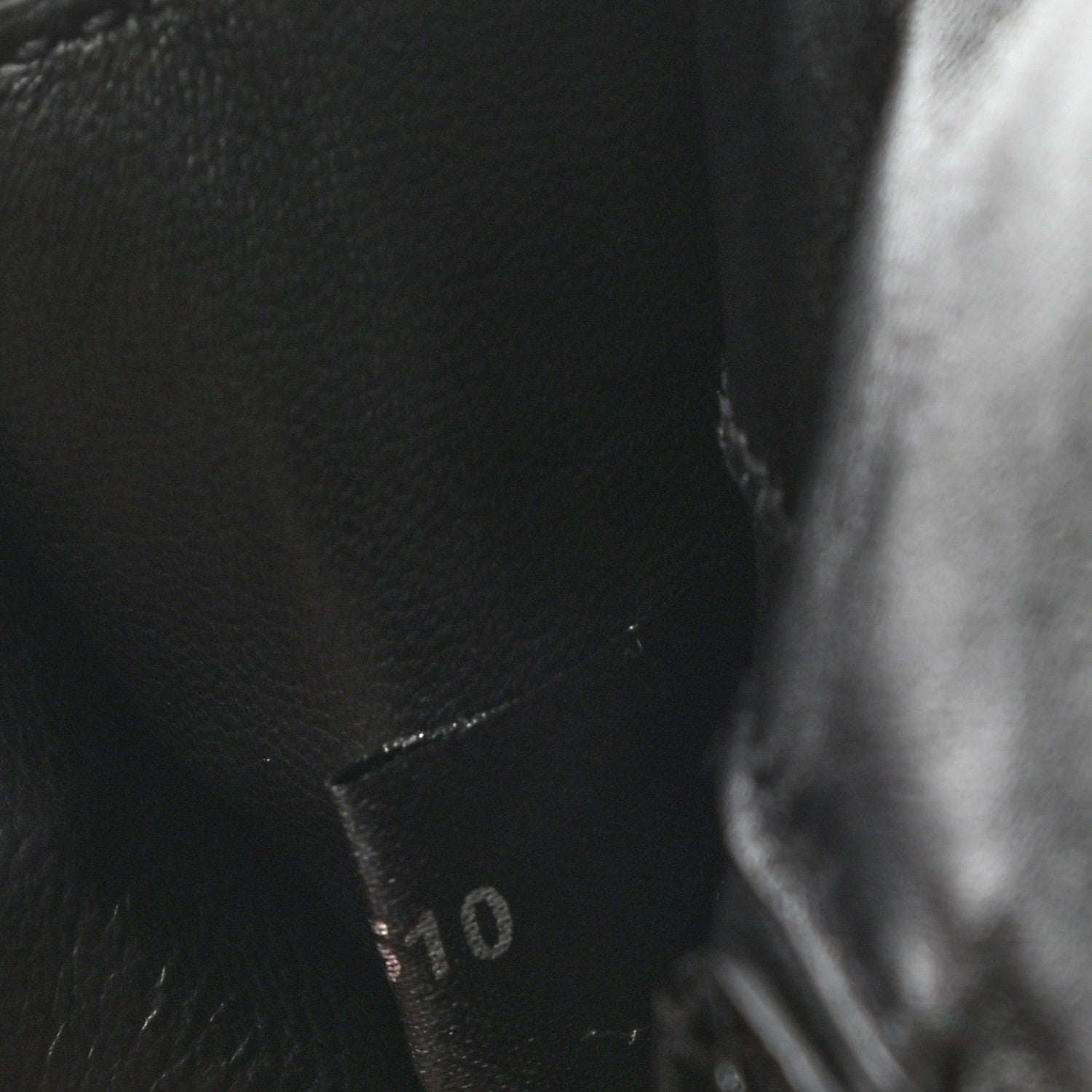 Prada Calfskin Crocodile Embossed Long Clutch Black 8 of 8