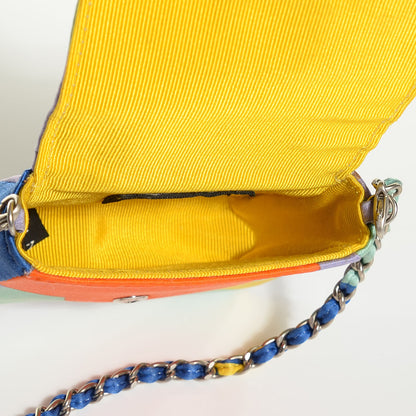 Chanel Satin Convertible Micro Flap Multicolor 5 of 9