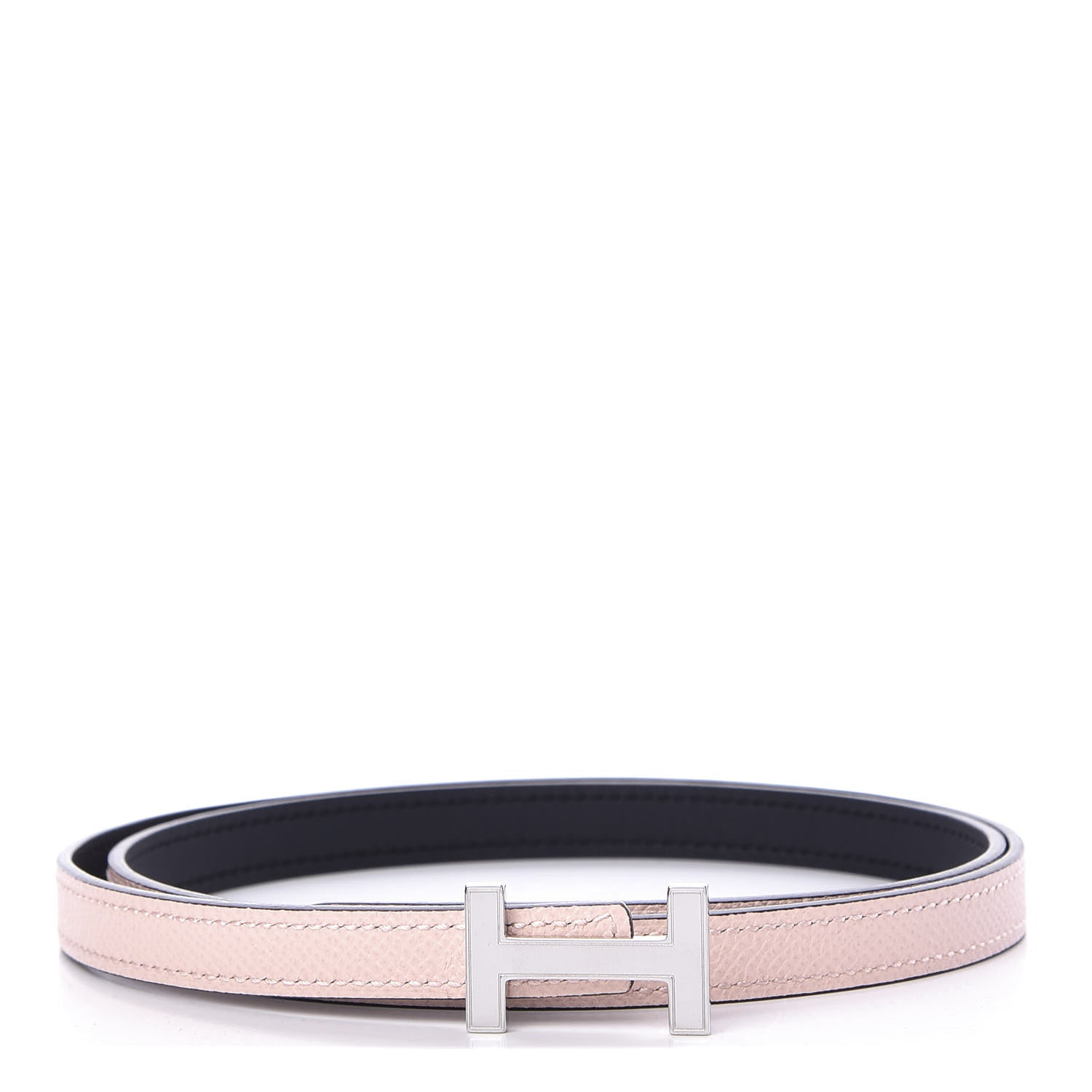 Hermes Swift Epsom 13mm Focus Belt 80 Rose Eglantine Bleu Indigo 1 of 6