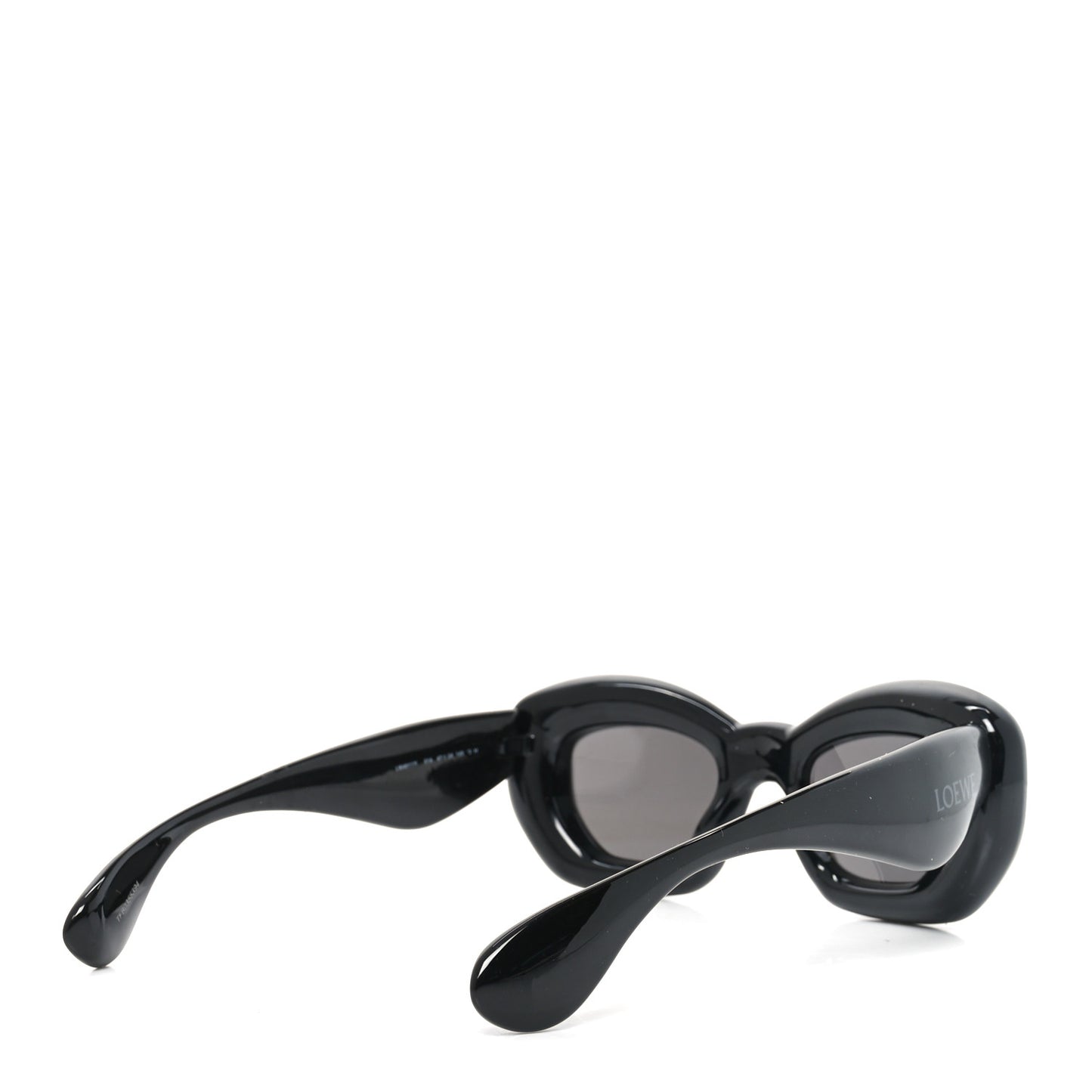 Acetate Inflated Cat Eye Sunglasses LW401171 Black