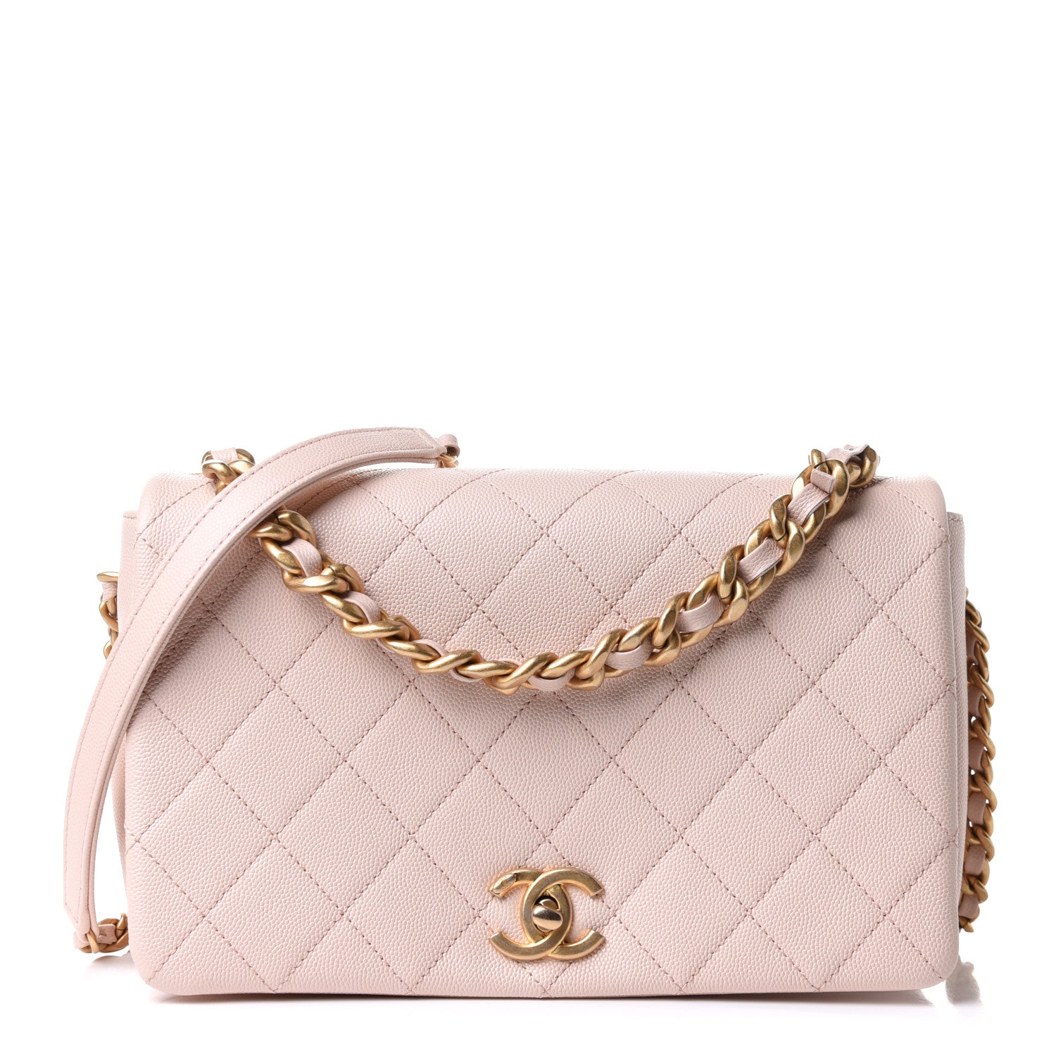 Chanel Caviar Quilted Medium Fashion Therapy Flap Beige 1 of 12