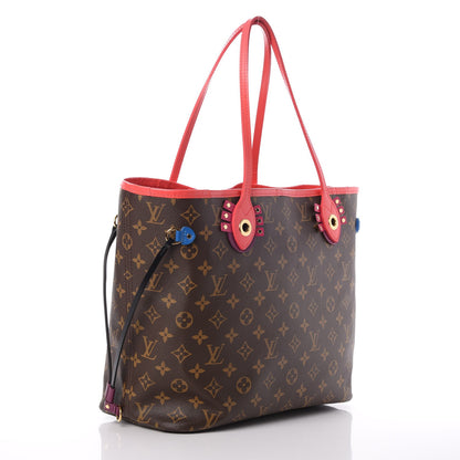 Louis Vuitton Monogram Totem Neo Neverfull MM Flamingo 3 of 12