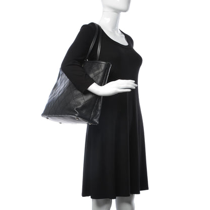Chanel Grained Calfskin Shopping Fever Tote Black 2 of 8