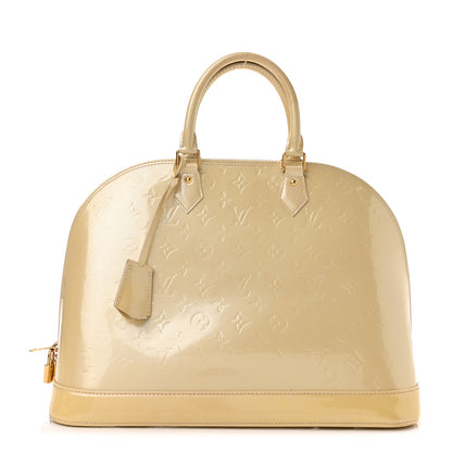 Louis Vuitton Vernis Alma GM Blanc Corail 1 of 14