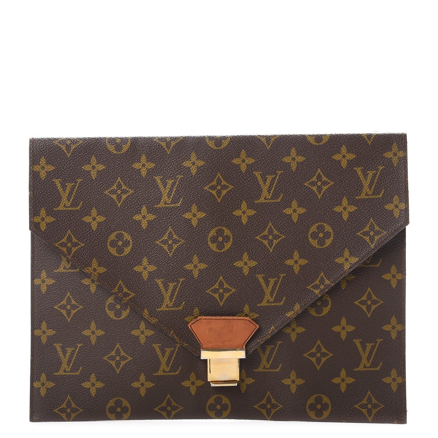 Monogram Poche Plate Envelope Clutch MM