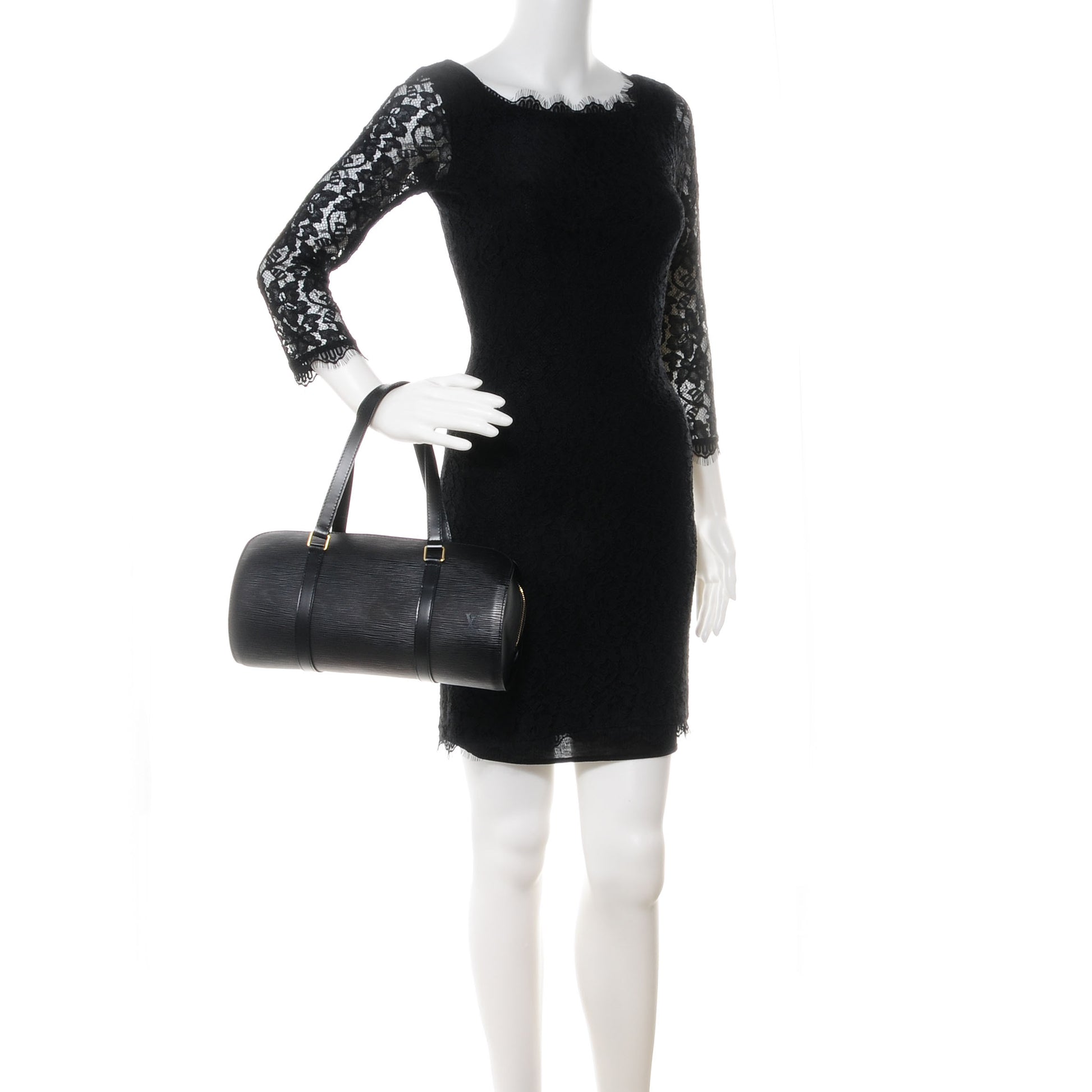 Louis Vuitton Epi Soufflot Black 2 of 7