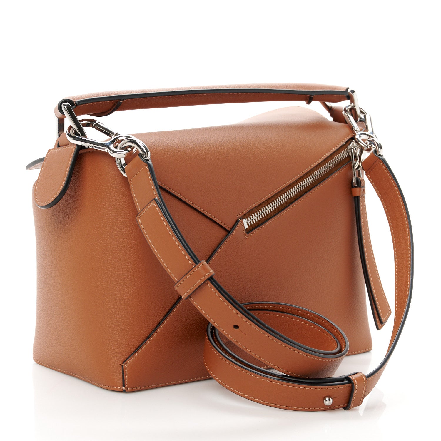 Loewe Calfskin Small Puzzle Edge Bag Tan 3 of 11