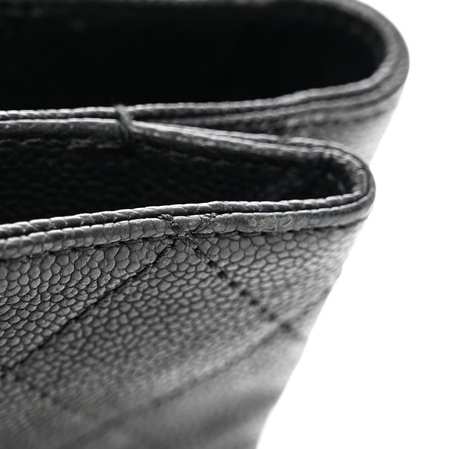 Caviar Quilted Medium Simply CC Flap Black