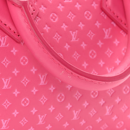 Louis Vuitton Calfskin Nanogram Embossed Speedy Bandouliere 20 Rose 11 of 17