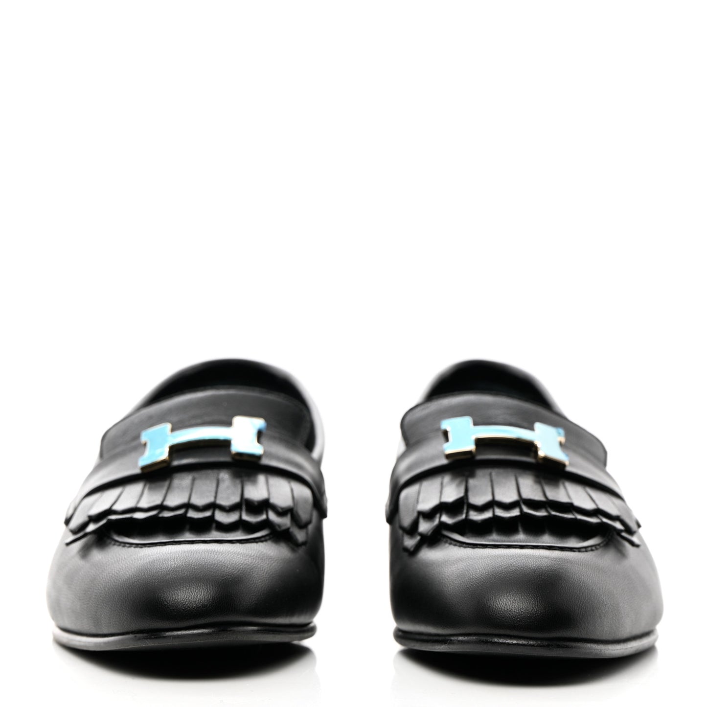 Goatskin Womens Royal Loafers 38 Black