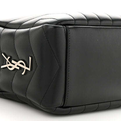 Saint Laurent Calfskin Y Quilted Monogram Small Loulou Bowling Bag Black 9 of 11