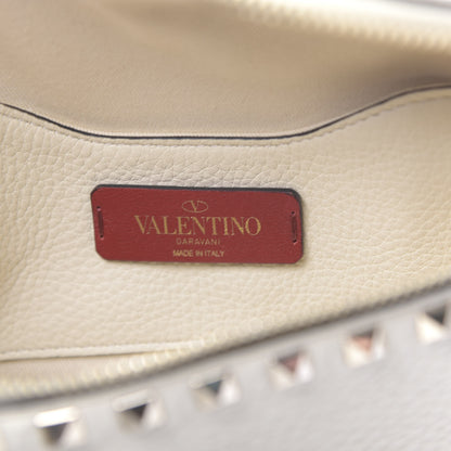 Valentino Garavani Grained Calfskin Rockstud Belt Bag Light Ivory 6 of 10