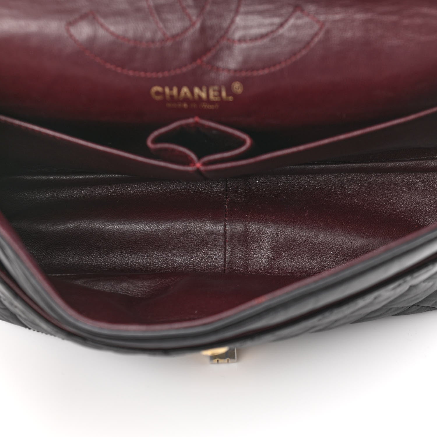 Chanel Aged Calfskin Quilted 2.55 Reissue 226 Flap Black 5 of 11