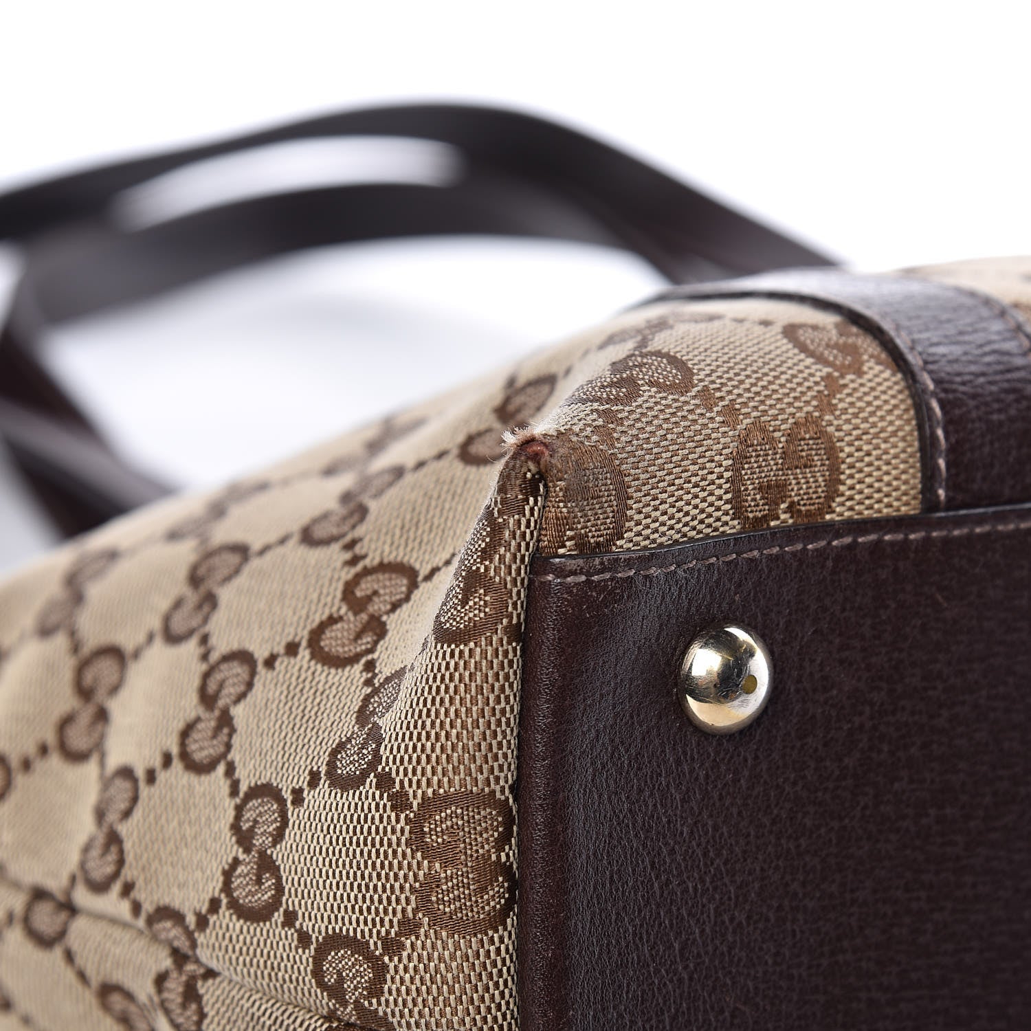 Gucci Monogram Medium Abbey Tote Dark Brown 10 of 14