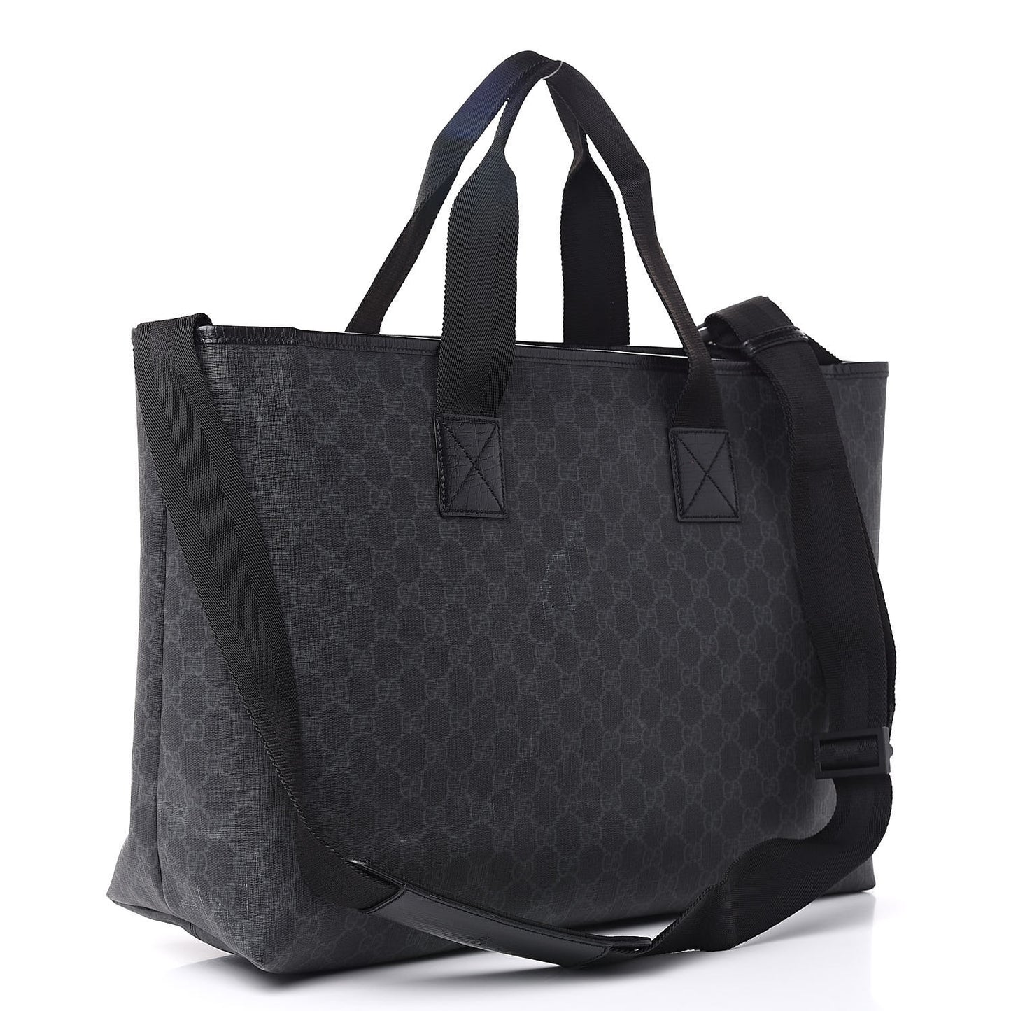 GG Plus Monogram Travel Bag Black