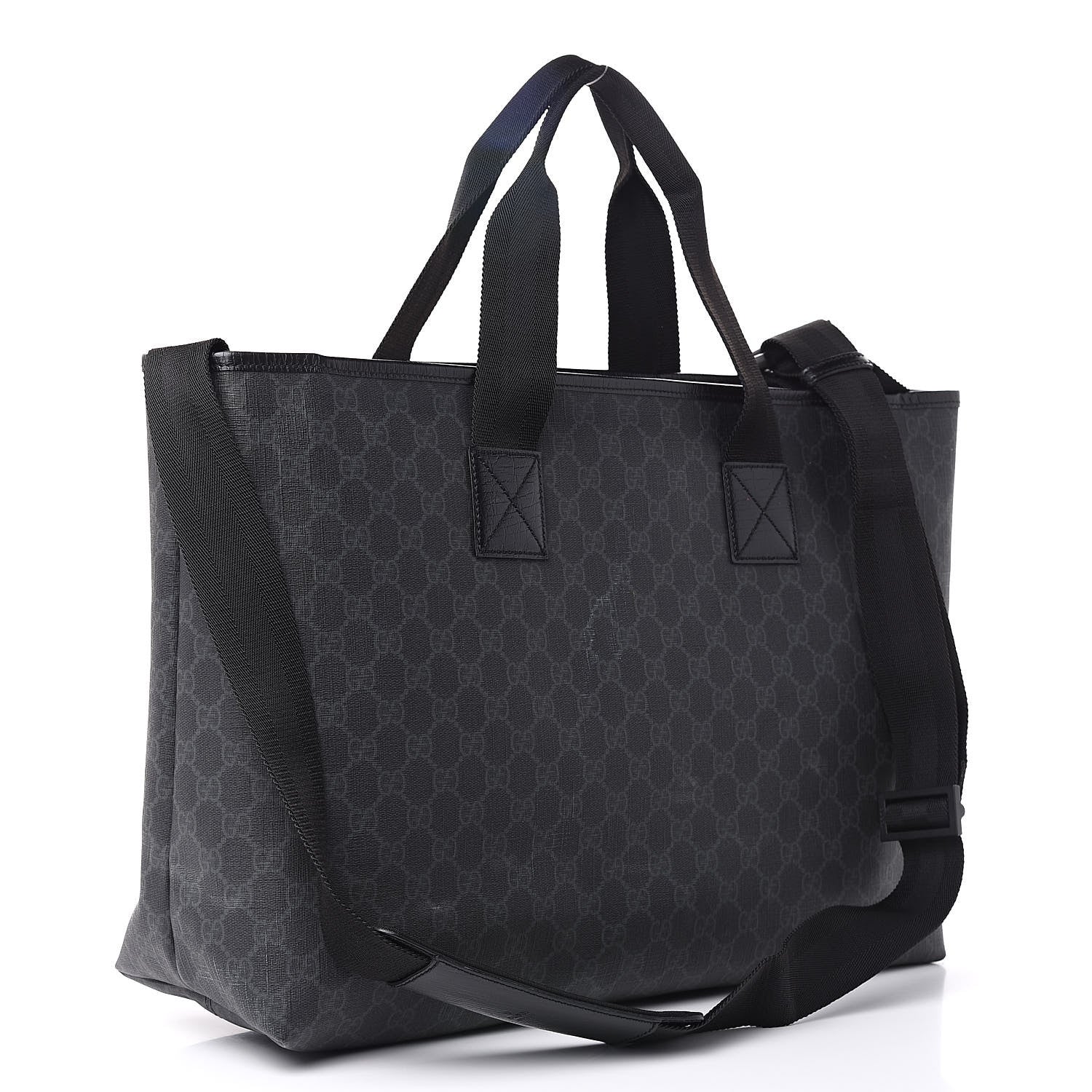Gucci GG Plus Monogram Travel Bag Black 3 of 12