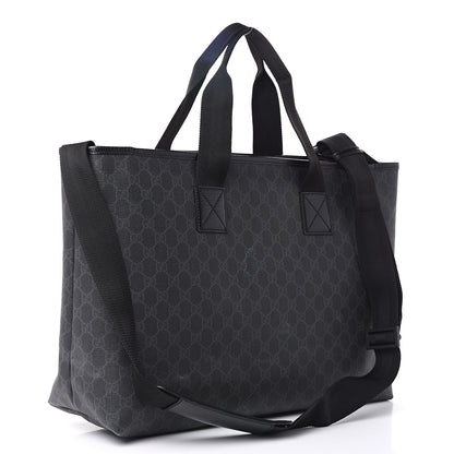 Gucci GG Plus Monogram Travel Bag Black 3 of 12