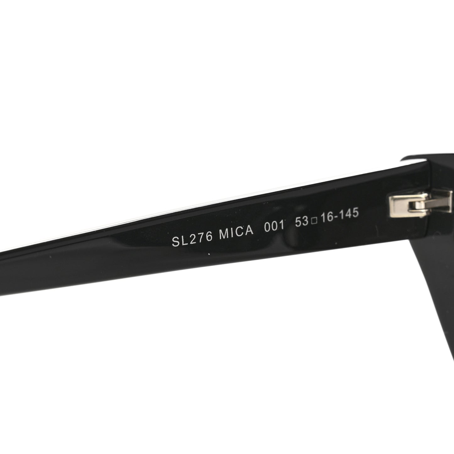 Acetate Mica Cat Eye Sunglasses SL 276 Black