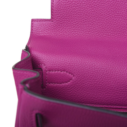 Hermes Togo Kelly Retourne 28 Rose Pourpre 16 of 42
