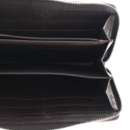 Gucci Monogram Metal Bar Zip Around Wallet Dark Brown 5 of 7
