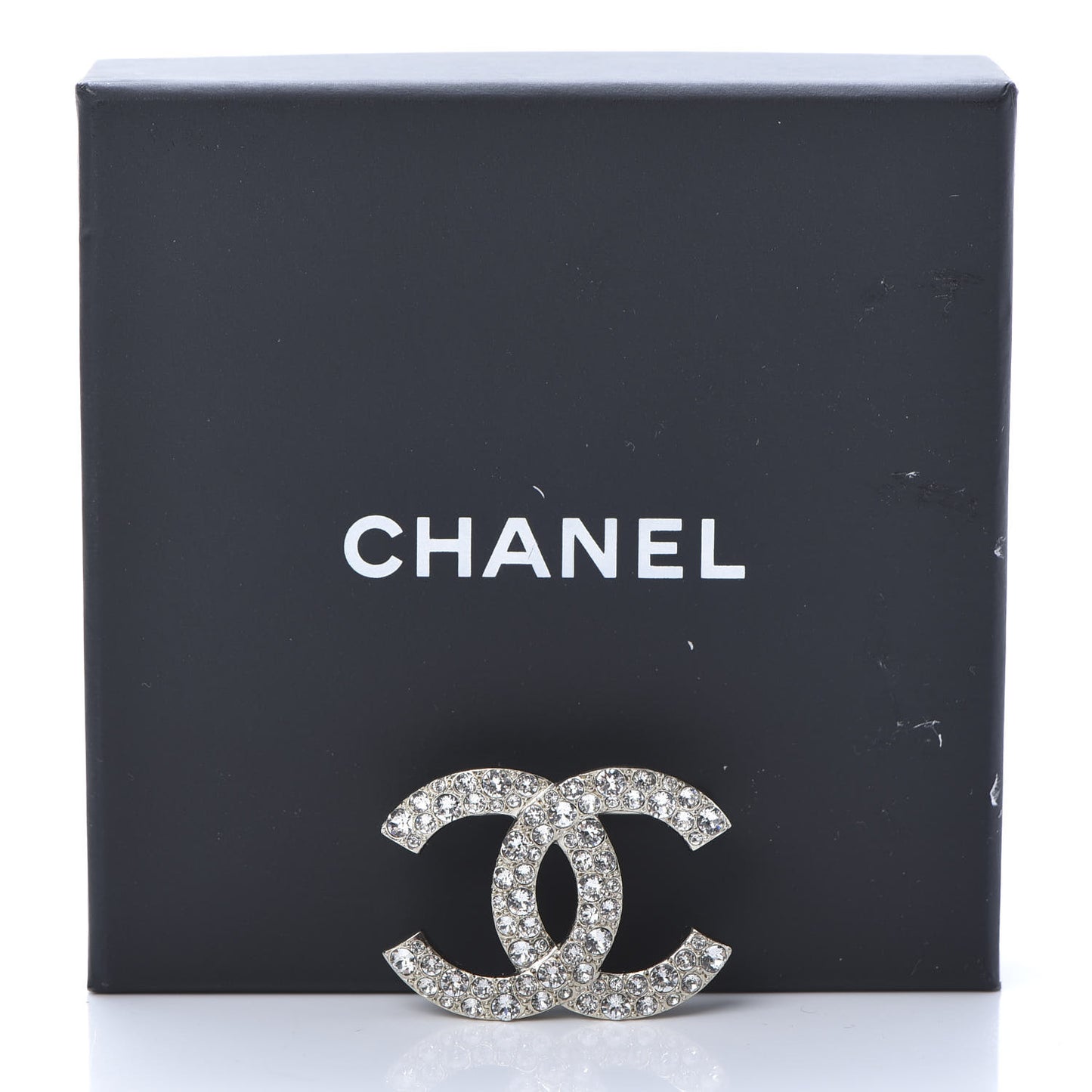 Crystal Palais Garnier CC Brooch Silver