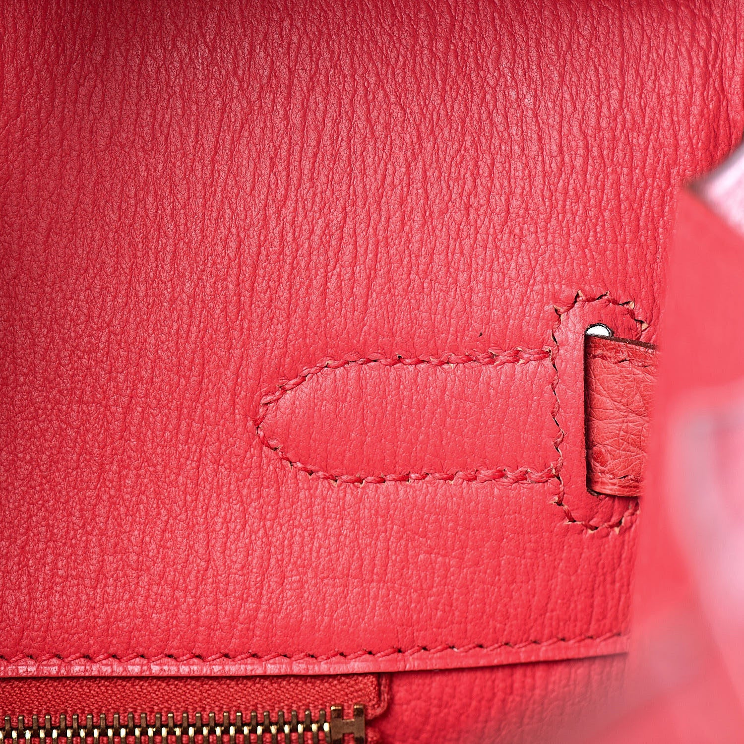 Hermes Ostrich Birkin 35 Rouge Vif 18 of 37