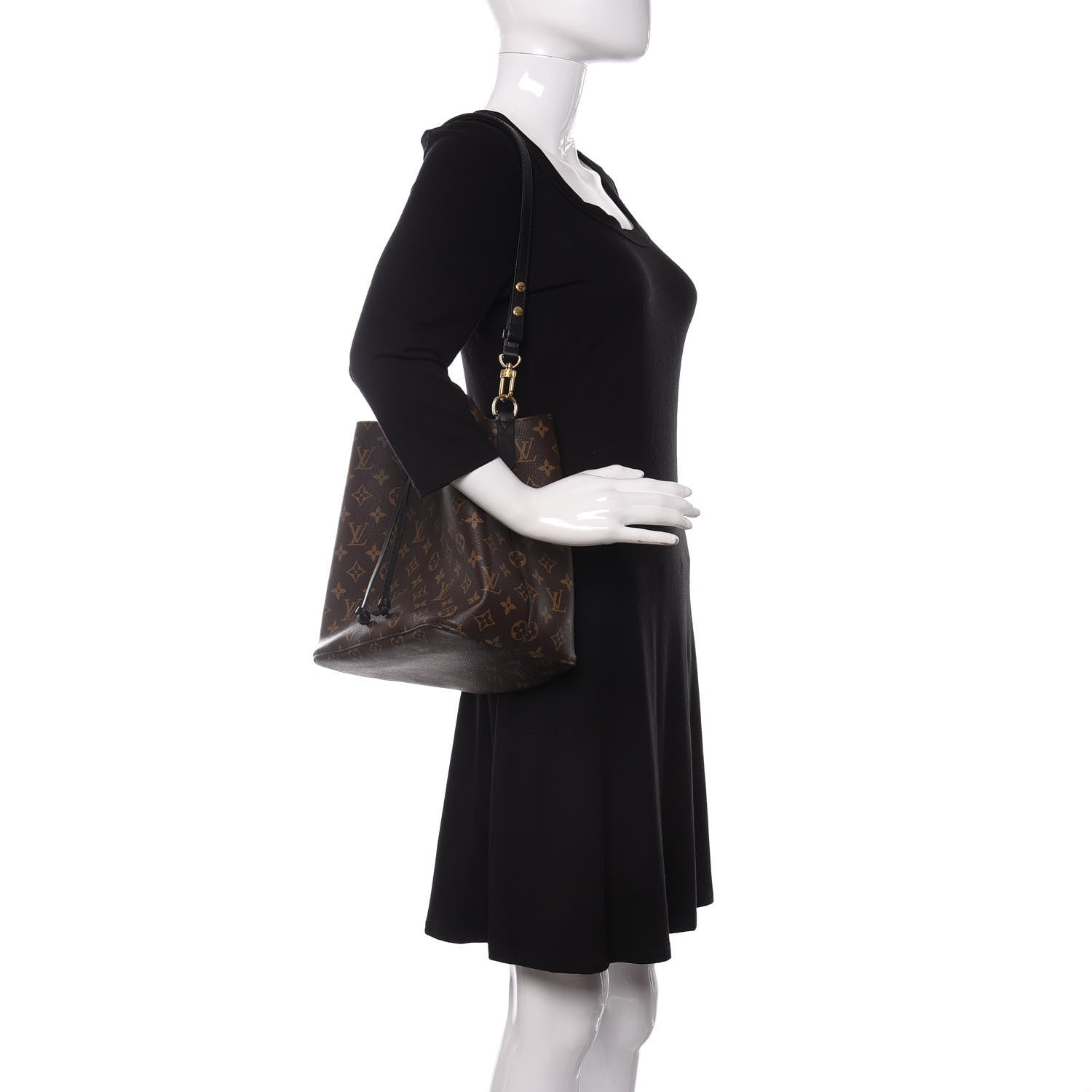 Louis Vuitton Monogram Neonoe MM Black 2 of 8