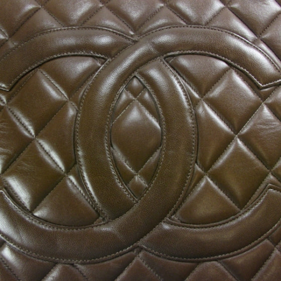 Chanel Lambskin Medallion Tote Brown 6 of 12