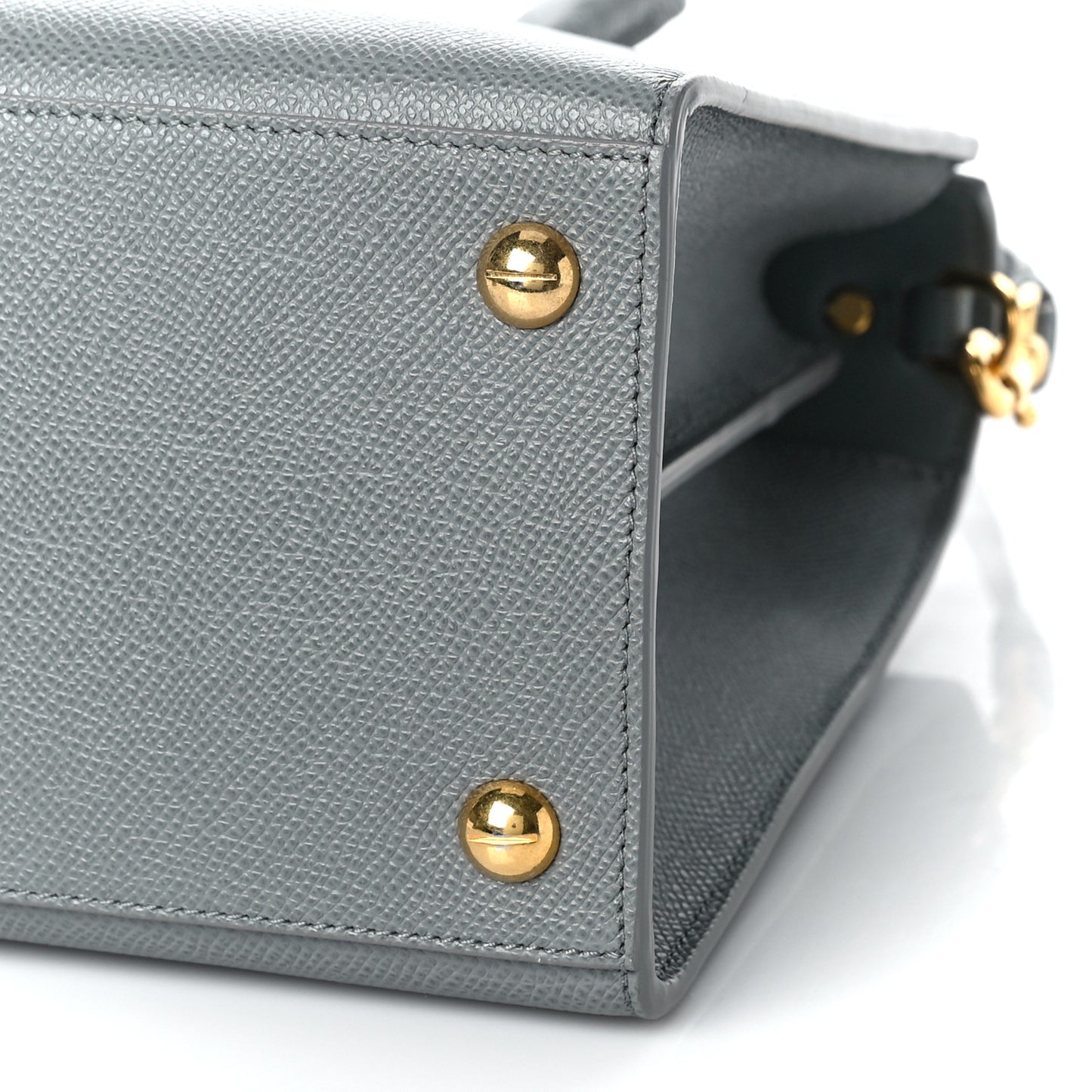 Grained Calfskin Medium St. Honore Tote Cloud Blue