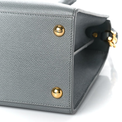 Christian Dior Grained Calfskin Medium St. Honore Tote Cloud Blue 8 of 9