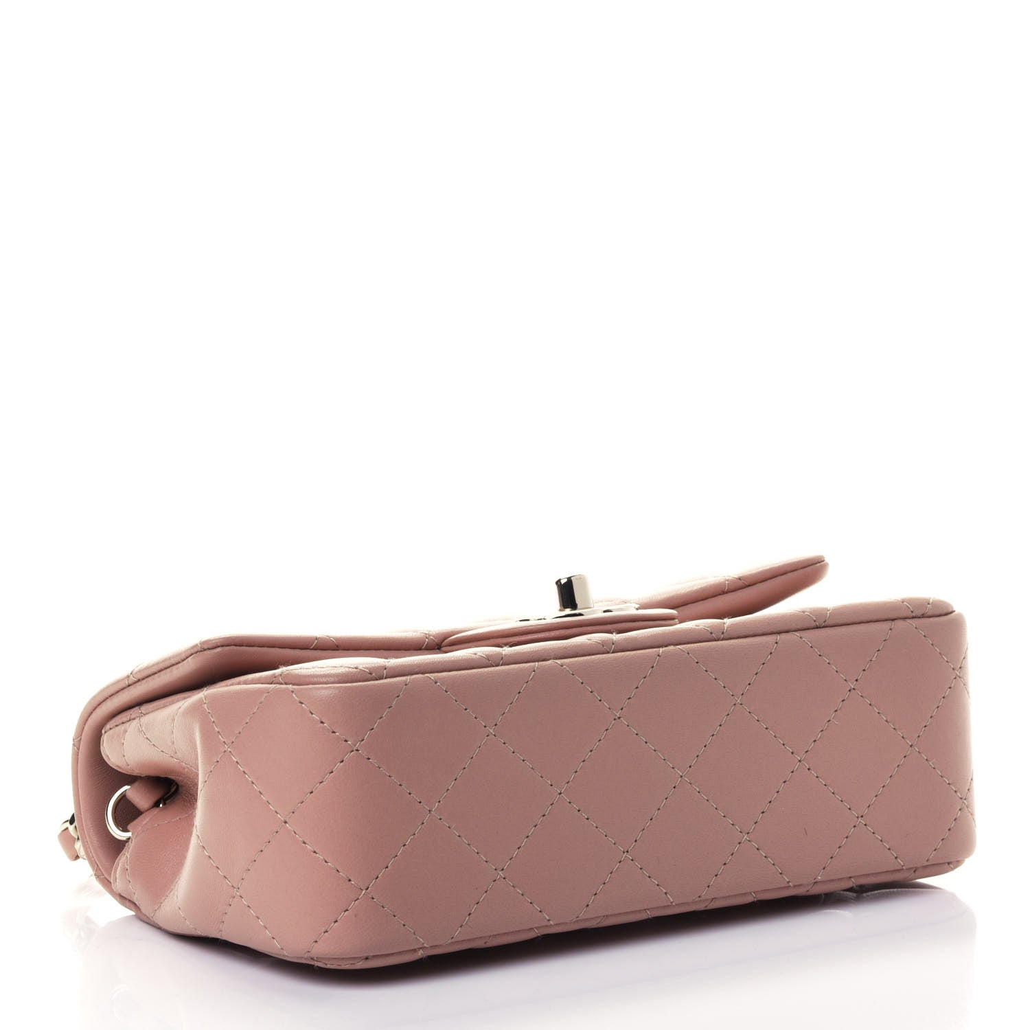 Chanel Lambskin Quilted Mini Rectangular Flap Beige 3 of 4