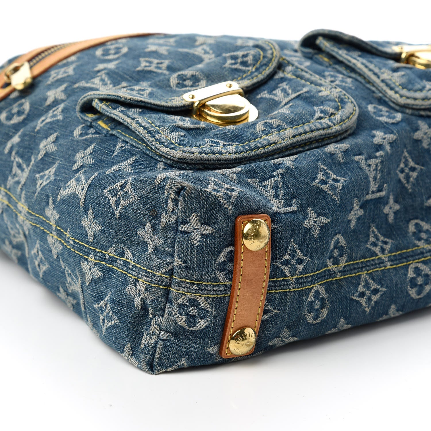 Louis Vuitton Denim Baggy GM Blue 6 of 10