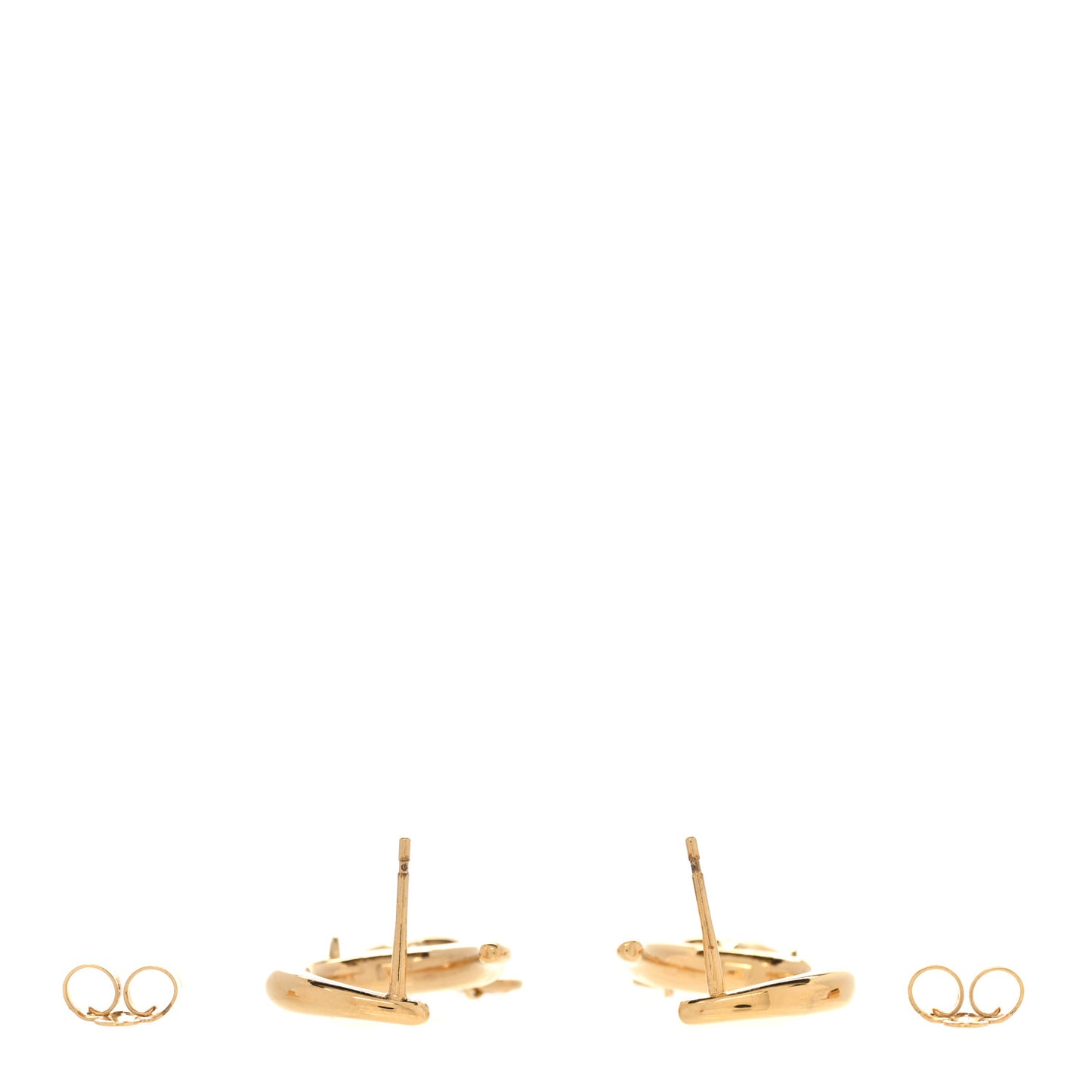 Metal Crystal My Blooming Hoop Earrings Gold