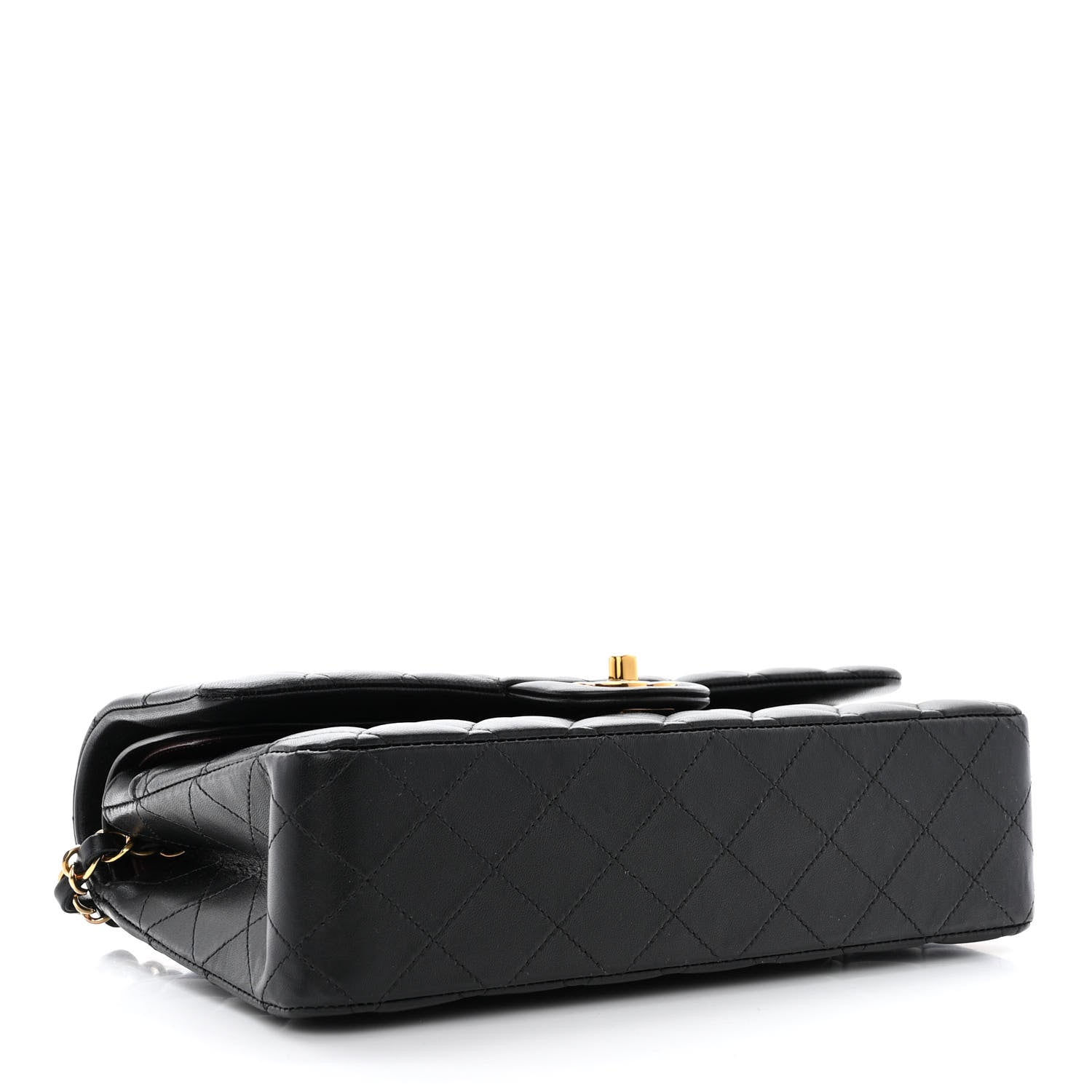 Chanel Lambskin Quilted Medium Double Flap Black 4 of 11