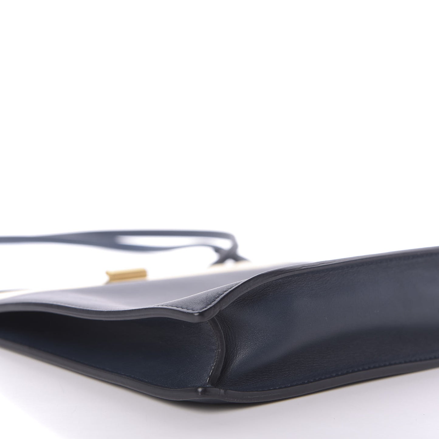 Smooth Calfskin Mini Clasp Bag Navy