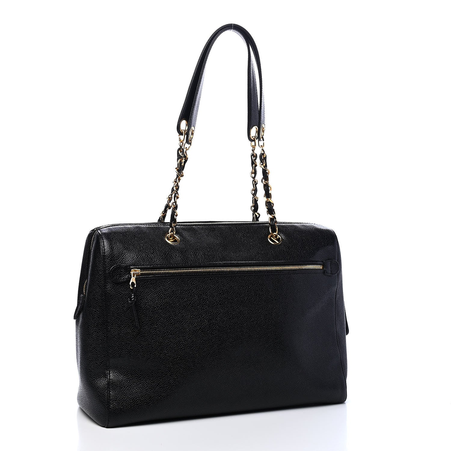Chanel Caviar CC Timeless Tote Black 2 of 8