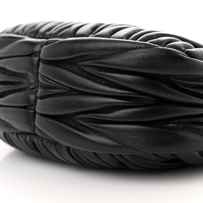 Miu Miu Nappa Matelasse Mini Wander Hobo Black 10 of 10