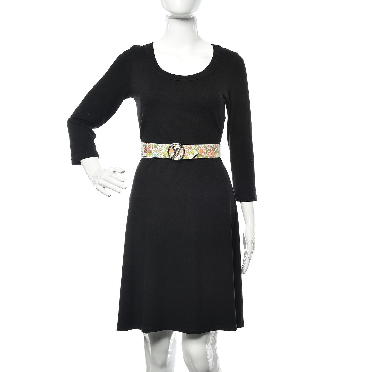 Calfskin 40mm LV Circle Belt 80 32