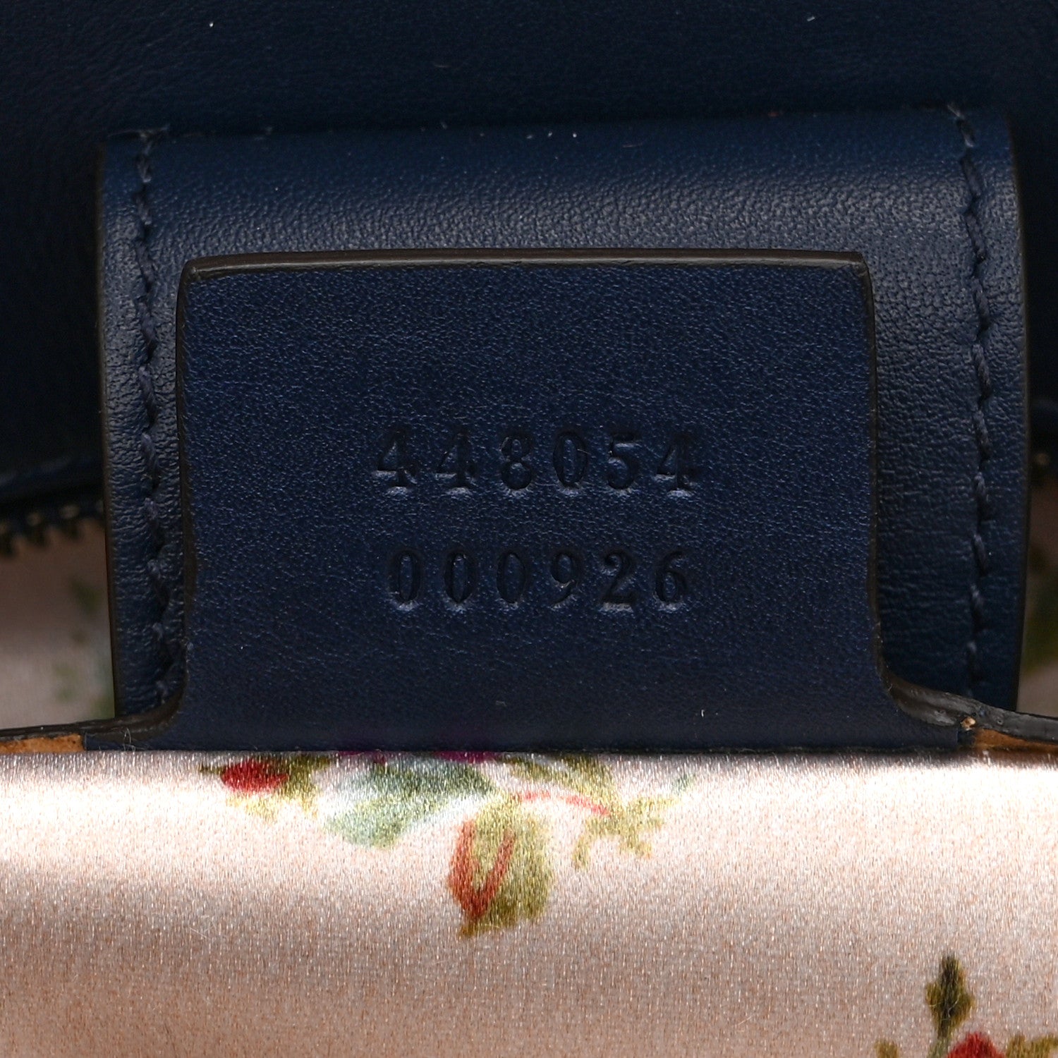 Gucci Denim Matelasse Flora Small GG Marmont Tote Blue 7 of 11