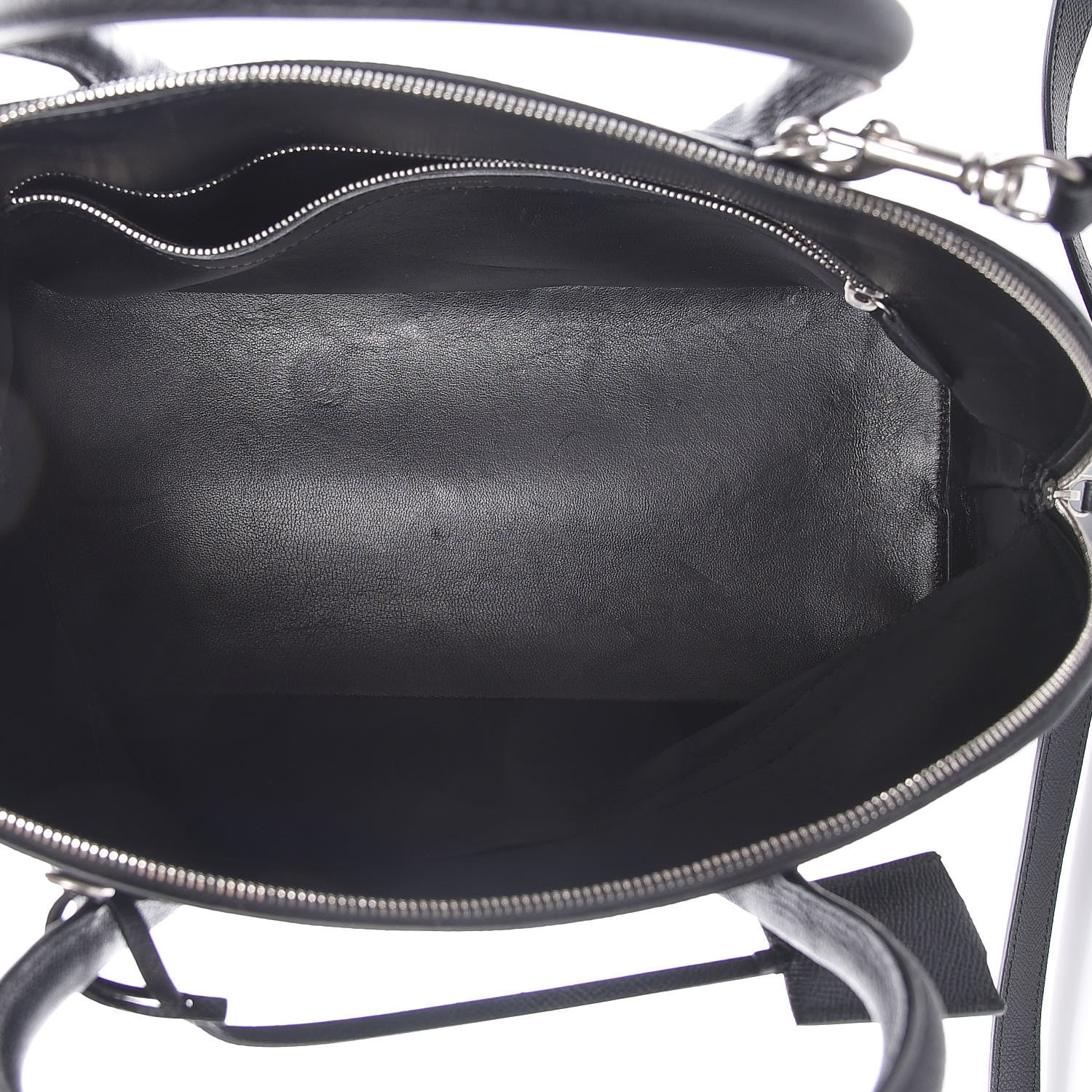 Balenciaga Signature Grained Calfskin Logo M Ville Top Handle Bag Black Rose Shocking 5 of 15