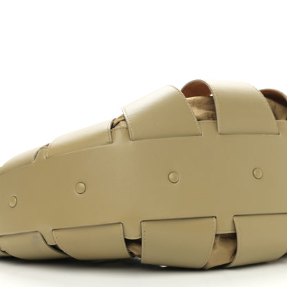 Bottega Veneta French Calfskin Shell Bag Taupe 8 of 9