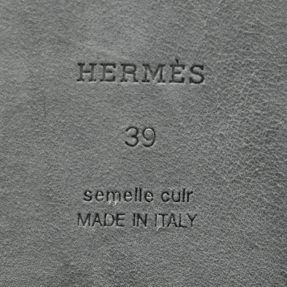 Hermes Calfskin Giulia Sandals 39 Beige Glaise Rose Perle 6 of 11