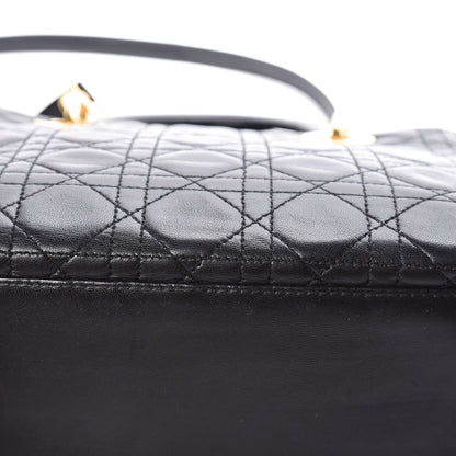 Christian Dior Lambskin Cannage Medium Lady Dior Black 16 of 17