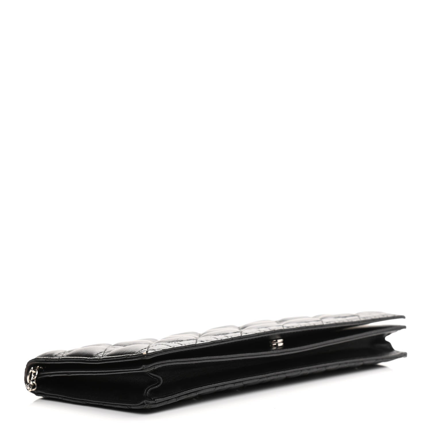 Christian Dior Lambskin Cannage Lady Dior Convertible Clutch Black 3 of 14